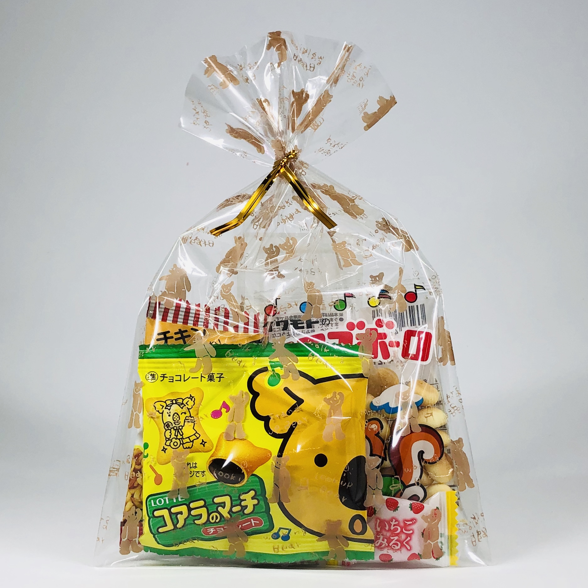 １００円くま柄デザイン袋お菓子袋詰め オリジナル お菓子 袋詰め お菓子 詰め合わせの味光堂